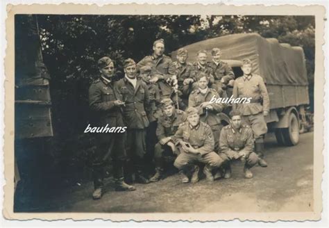 Foto Frankreich Lkw Soldaten Wehrmacht Wk H Eur Picclick De