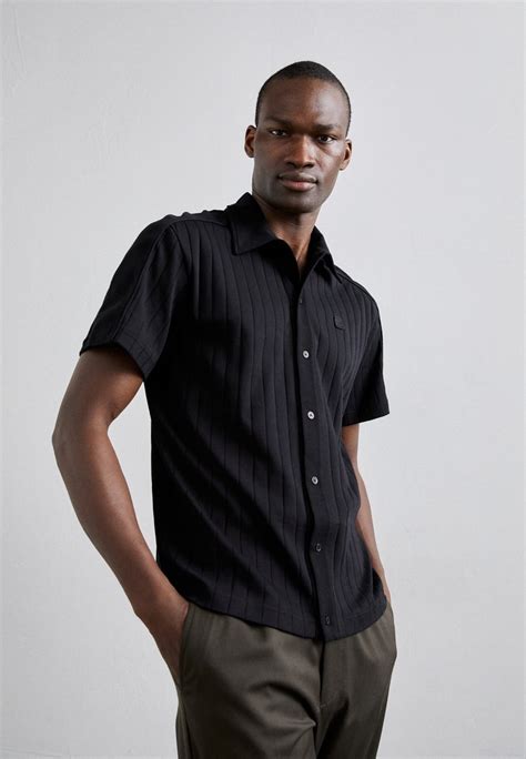 Filippa K Short Sleeve Overhemd Black Zwart Zalando Nl