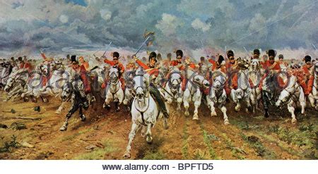 Charge Of The Scots Greys At Waterloo Painting at PaintingValley.com ...