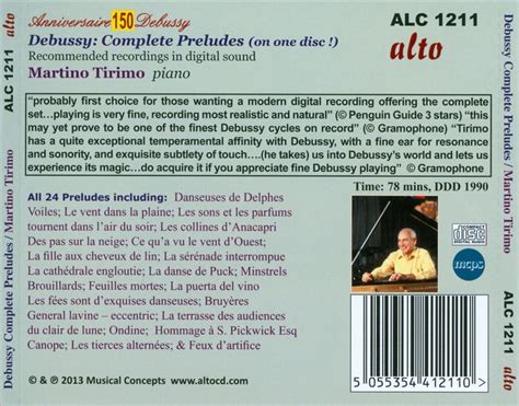 Martino Tirimo Debussy Complete Preludes New Cd Ebay