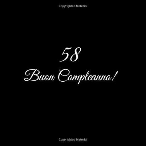 58 Buon Compleanno Libro Degli Ospiti 58 Anni Compleanno Guest Book