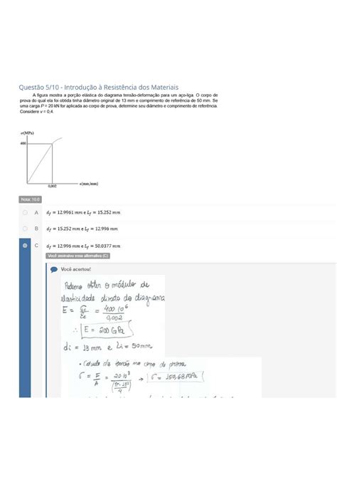 Intro O A Resistencia Dos Materias Introdu O Resist Ncia Dos