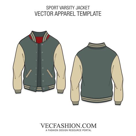 Jacket Template Vector at Vectorified.com | Collection of Jacket Template Vector free for ...