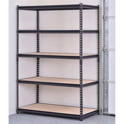 Buy 5 Tier Heavy Duty Steel Garage Storage Shelving Unit In Black 48