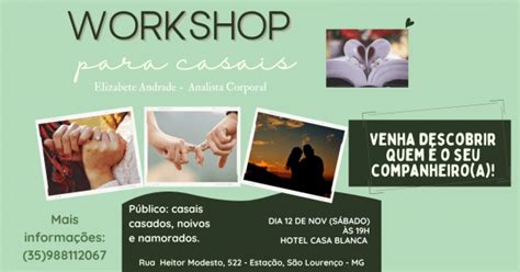 Workshop Para Casais Venha Conhecer O Seu Companheiro A Em S O