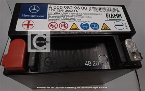 Mercedes Benz Original Auxiliary Backup Battery Suanhuat