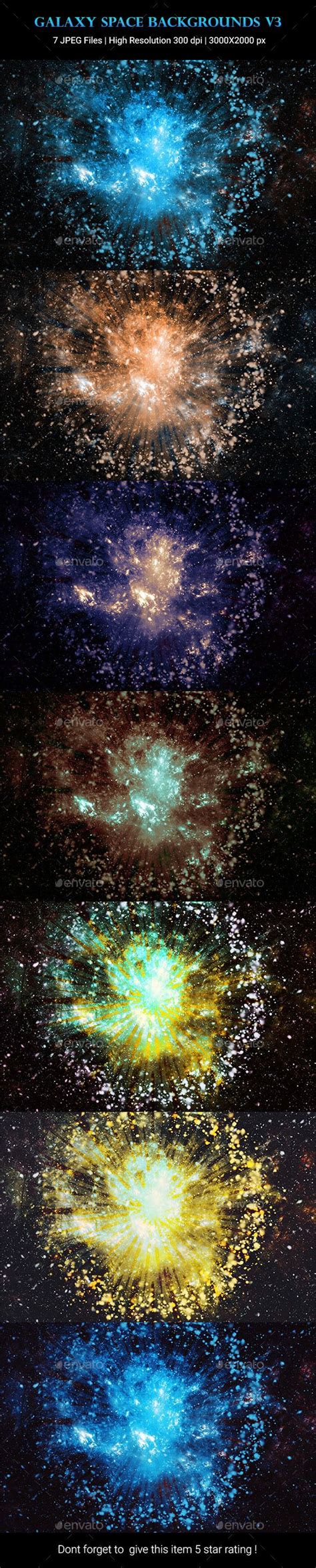 Galaxy Space Backgrounds v3 - Backgrounds Graphics