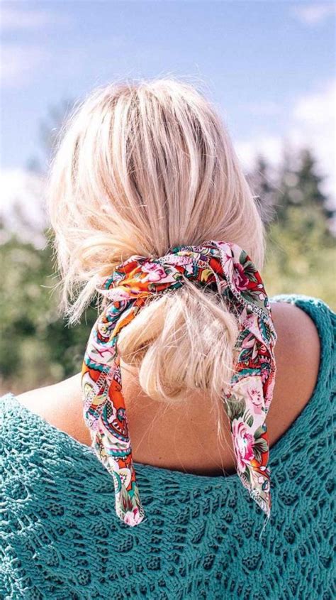 Pretty Ways To Style Your Hair With A Scarf