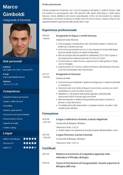 Profilo Del Curriculum La Descrizione Personale Del Tuo Cv