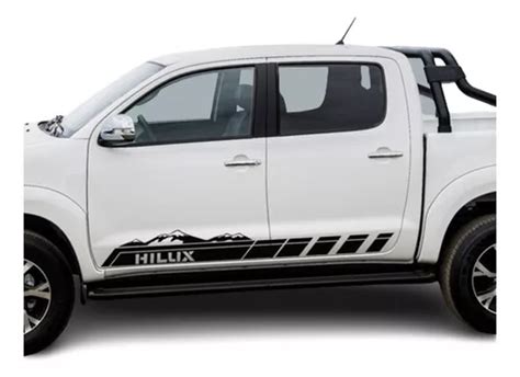 Sticker Hilux Franjas Para Puertas Compatible Con Hilux M Meses Sin