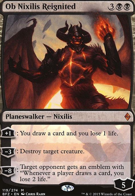 Ob Nixilis Reignited Battle For Zendikar Foil Modern Card Kingdom