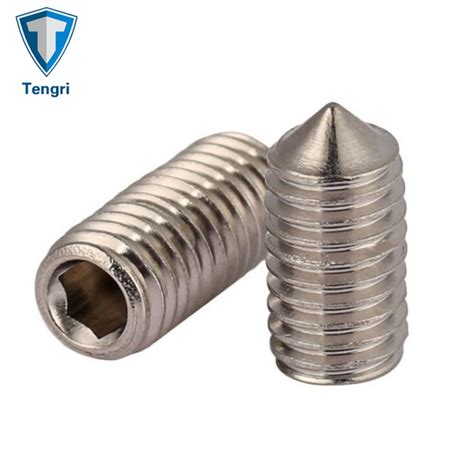 Stainless Steel Din Hex Socket Set Screws With Cone Point China