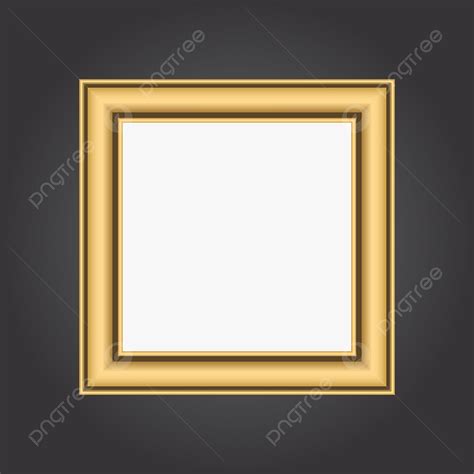 Elegant Square Frame Vector Hd Images Gold Square Elegant Photo Frame