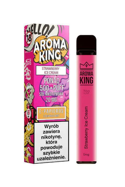 Aroma King Comic 700 Lody Truskawkowe Strawberry Ice Cream 20mg