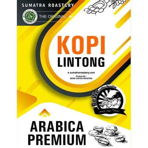 Jual Kopi Arabica Lintong Gram Sumatra Roastery Biji Kota