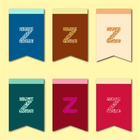 Premium Vector Letter Z Abstract Decoration