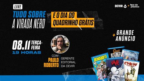 VIRADA NERD DIA DO QUADRINHO GRÁTIS ANÚNCIO DA DEVIR YouTube