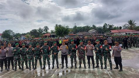 Sambut Kedatangan Presiden RI TNI Polri Apel Gelar Pasukan Kesiapan