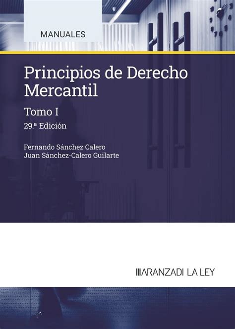 Libro Principios de Derecho mercantil 9788410783287 Sánchez Calero