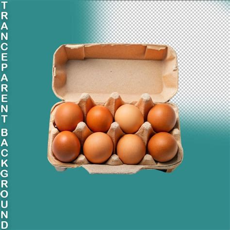 Premium Psd Egg Carton Isolated On Transparent Background