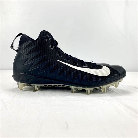 Nike Alpha Menace Football Cleats High Black White Sh Gem
