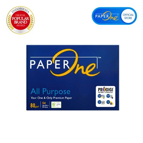 PaperOne Kertas Quarto 80gr All Purpose 1 Rim 500 Lembar Kertas HVS