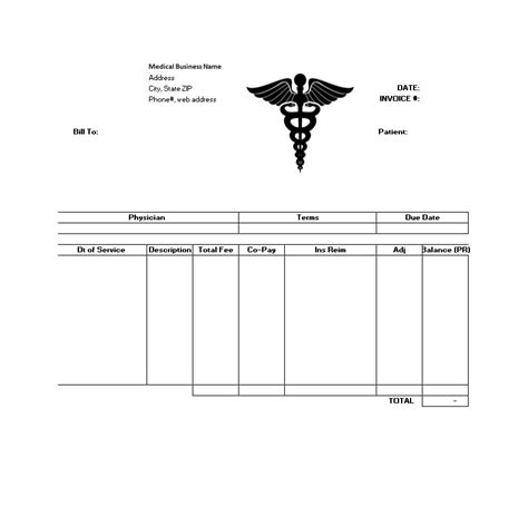 40 Billing Statement Templates Medical Legal Itemized More