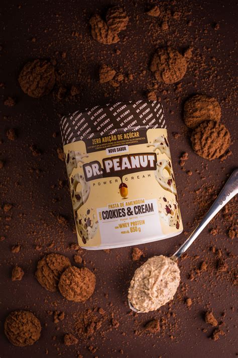 Pasta De Amendoim Sabor Cookies Cream Whey Protein G Dr Peanut