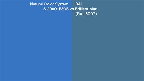 Natural Color System S R B Vs Ral Brilliant Blue Ral Side