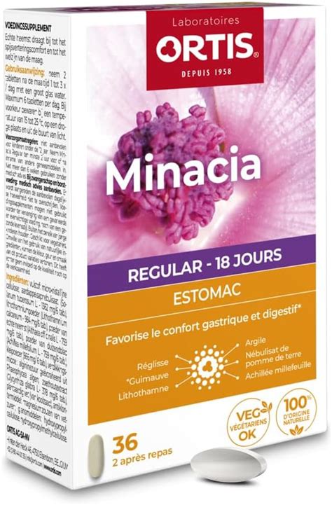 Ortis Minacia Regular 36 Comprimés Complément Alimentaire pour