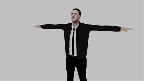 D Model Adolf Hitler Vr Ar Low Poly Cgtrader