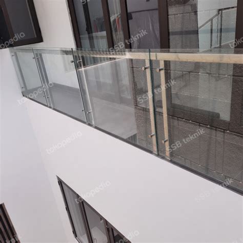 Jual Railing Tangga Stainless 304 Kaca Tempered 10 Mm Kota Tangerang