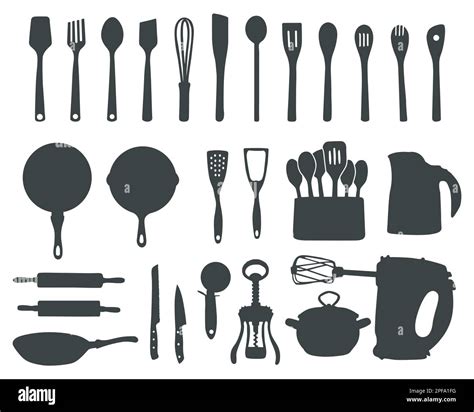 Cooking Utensils Black And White Stock Photos And Images Alamy