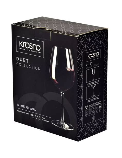 Kieliszki Do Czerwonego Wina DUET 240ml Krosno