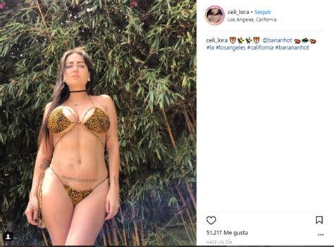 Celia Lora sorprendió con diminuto bikini a sus fans