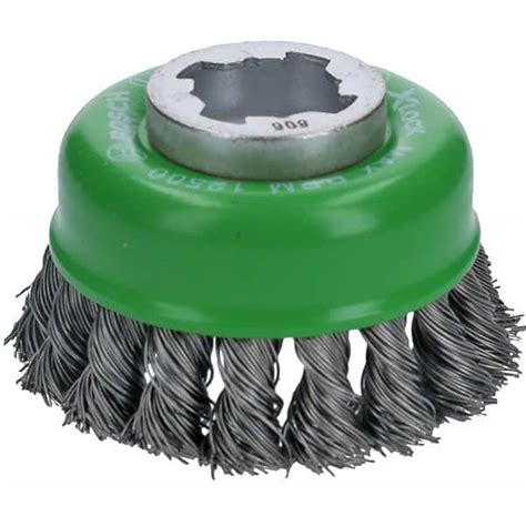 BOSCH Brosse boisseau à fils torsadés X LOCK 75mm Heavy for Inox