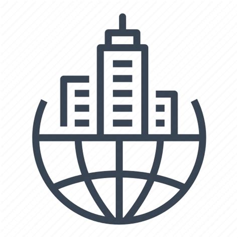 Global Business International Headquarter Company Office Icon