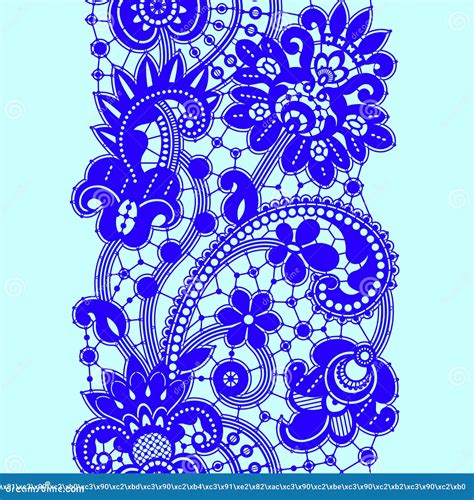 Romantic Vector Lace Seamless Pattern Stock Vector Illustration Of