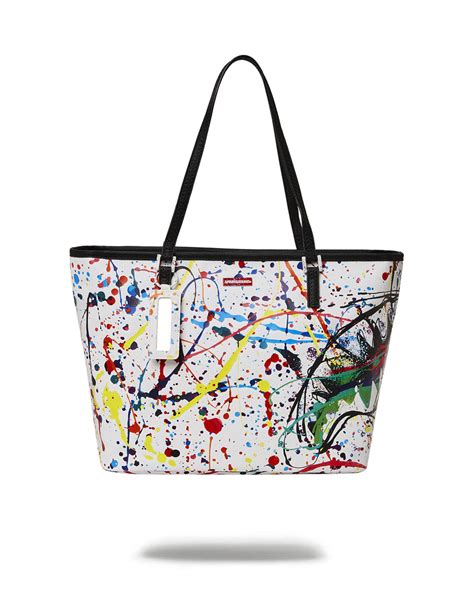 Bag Sprayground After Dark Spark Tote White