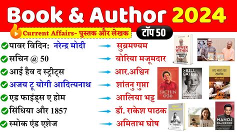 Books Authors Current Affairs