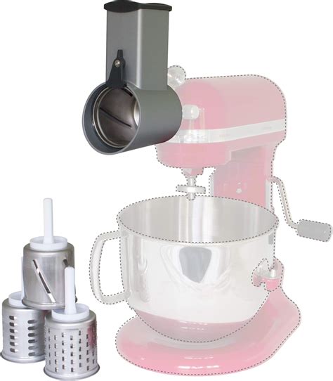 Kitchenaid Ksmvsa Ksmemvsc Gem Seschneider Set Edelstahl Silber Wei