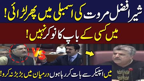 PTI Leader Sher Afzal Marwat Fight With PMLN Member National Assembly