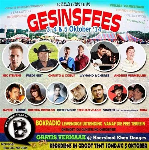 Gig Spots And Festivals Worldwide Kraaifontein Gesins Fees By Eben