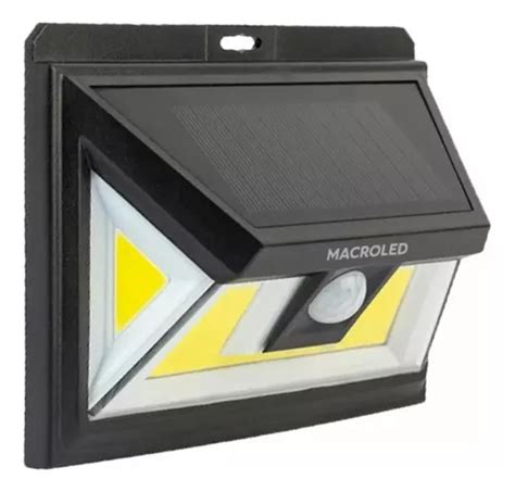 Reflector Led Solar Pared 5w Macroled C Sensor Movimiento Carcasa