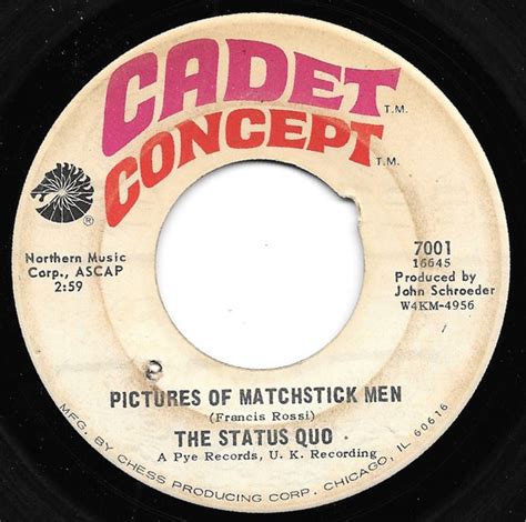 The Status Quo Pictures Of Matchstick Men Gentleman Joes Sidewalk