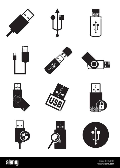 Usb Port Stock Vector Images Alamy