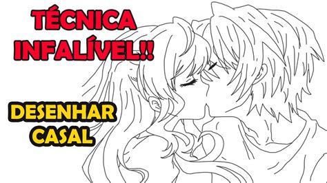 COMO DESENHAR UM CASAL SE BEIJANDO Anime Passo A Passo YouTube