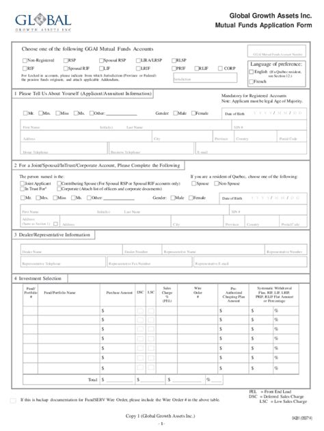 Fillable Online Pdf Td Mutual Funds Application Form Welcome To Td