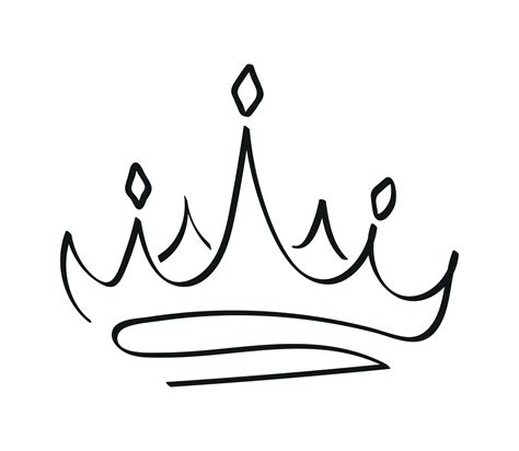 Vector Illustration Of Crown Sketche 19019357 Vector Art At Vecteezy