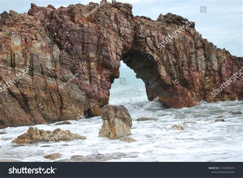 Pedra Furada Iconic Rock Formation Jericoacora Stock Photo